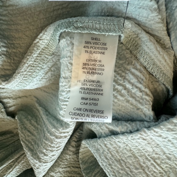 Calvin Klein Sleeveless Tiered Midi Dress Size 6 Pale Grey Green Fit & Flare - Picture 8 of 10